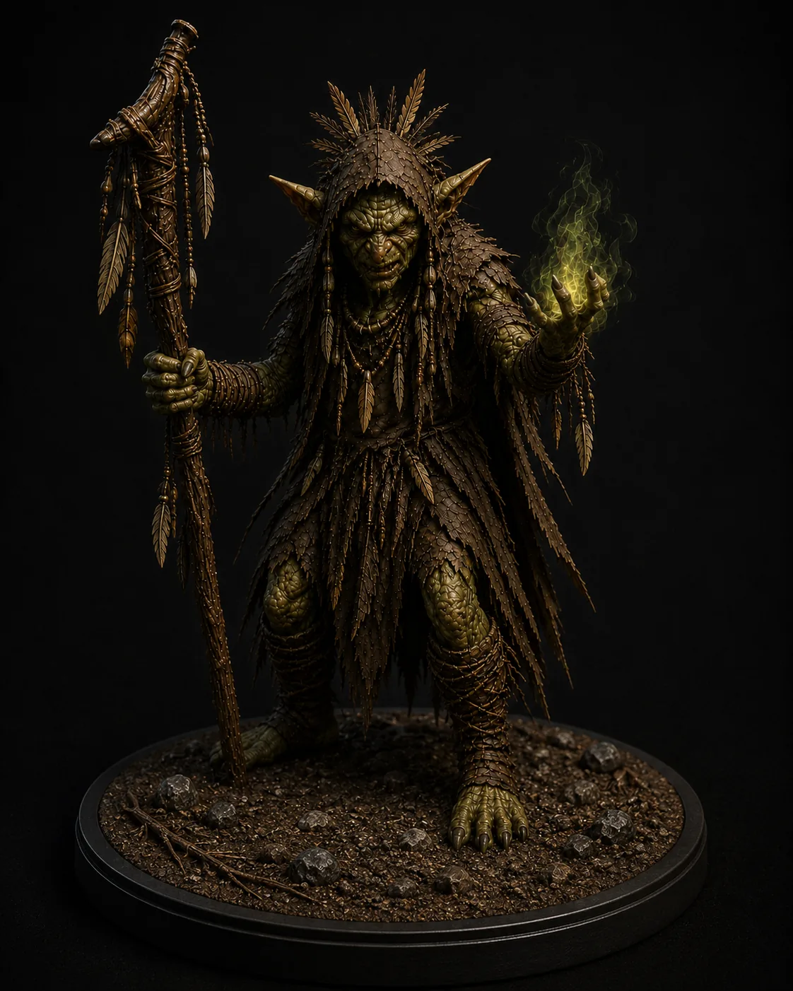 Figurine d'un ennemi gobelin chamane