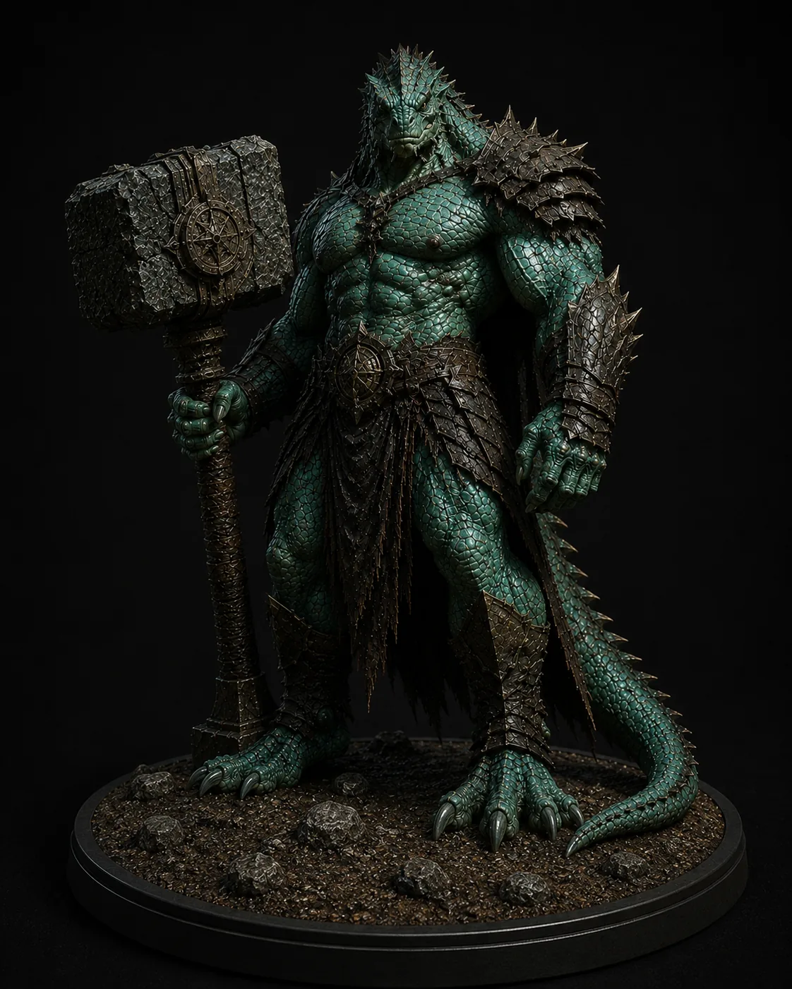 Figurine d'un ennemi reptilien
