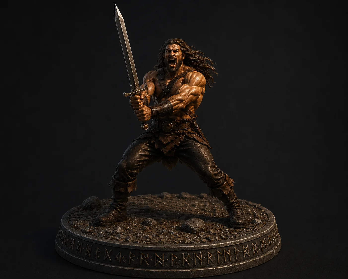 Figurine du héros barbare