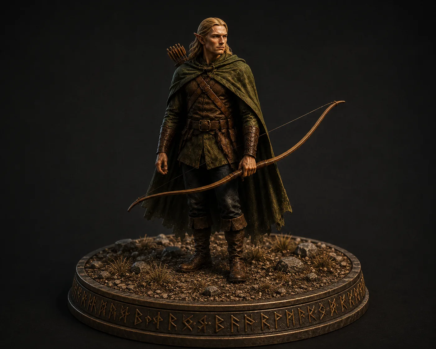 Figurine du héros elfe archer