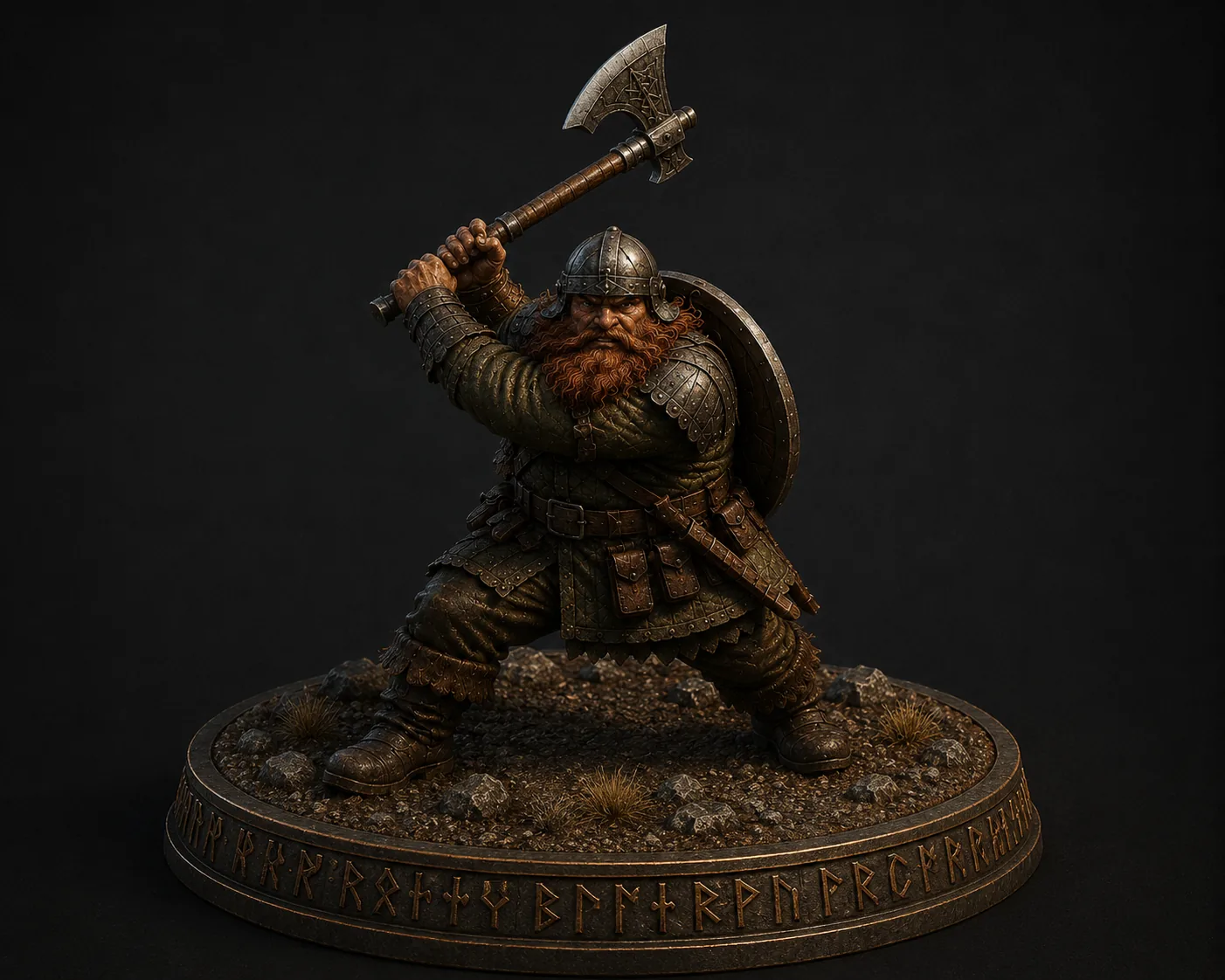 Figurine du héros nain